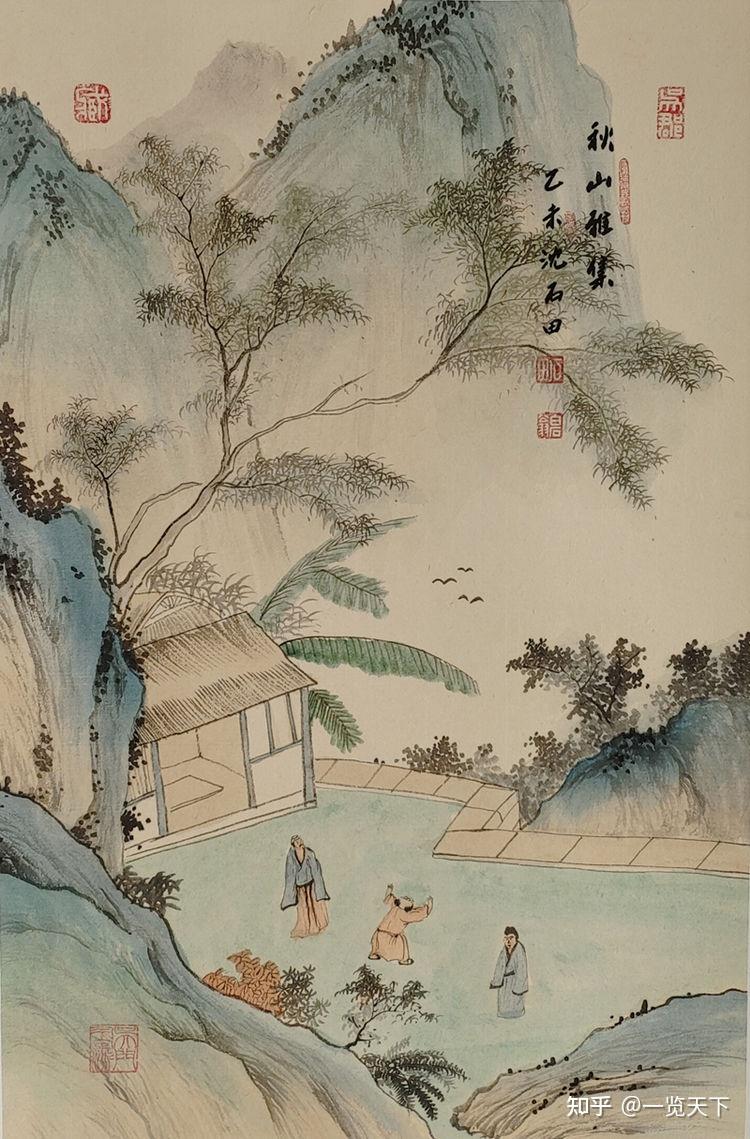 清国　大型　永興典當行封藏 棲禽図 名家 【沈銓 】 氏の書卷绘 卷绘未開封箱 古书画上常见的清朝官私鉴藏印_全国文物艺术品鉴定评估认证平台