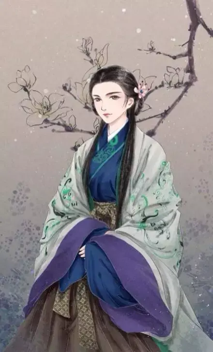 唯美头像古风手绘画气质高雅花枝招展的古风美人
