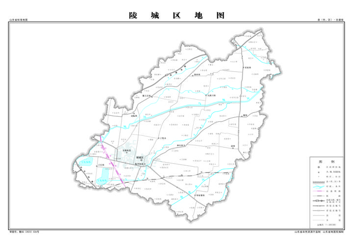 德州市陵城区地图