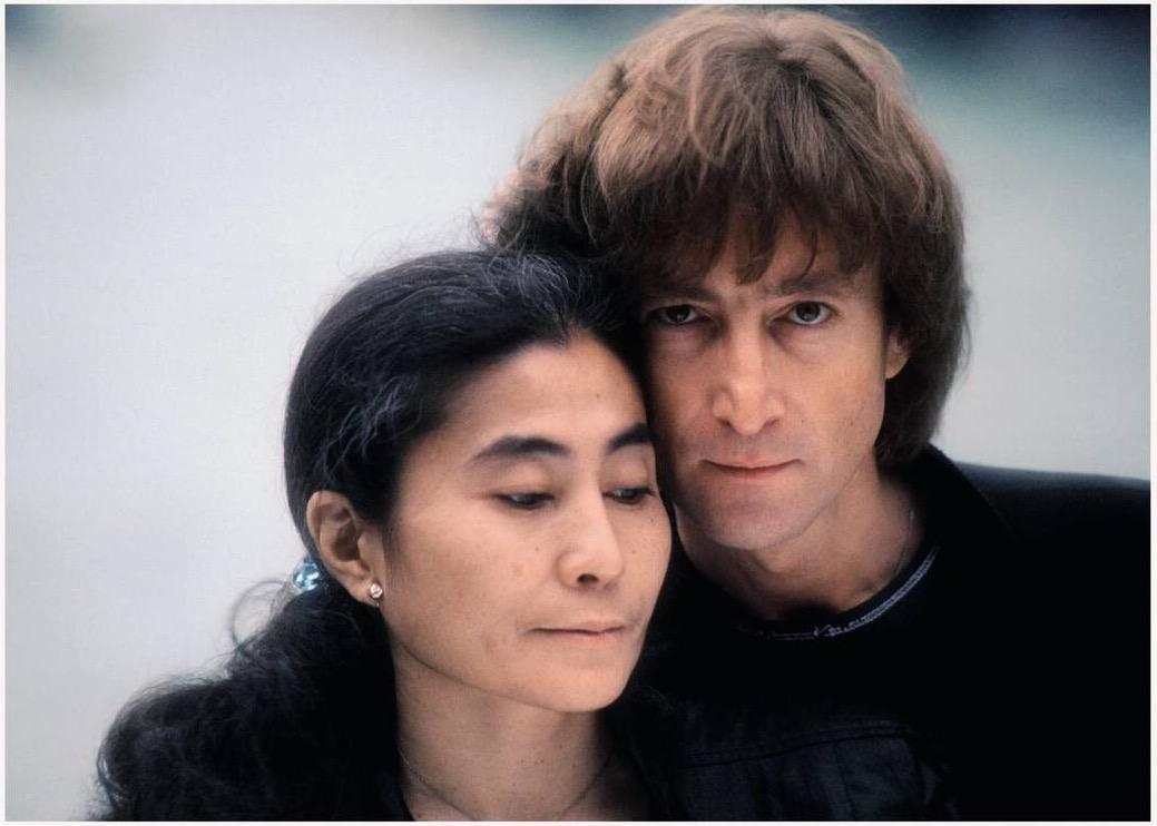 列侬和小野洋子的合照图片