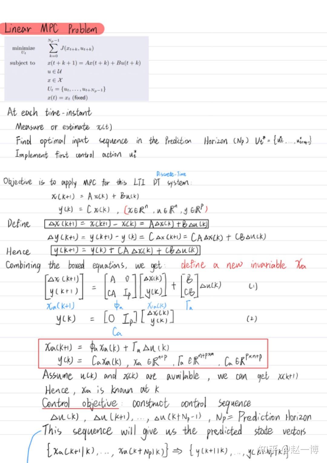 UAVs Planning and Control 学习笔记（二）Model Predictive Control（MPC）及其变种的推导和 ...