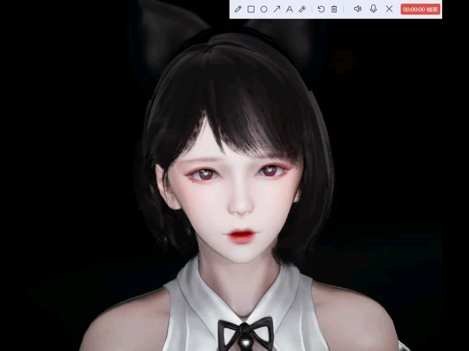 自制短发妹子。AI少女，HS2(甜心选择2）