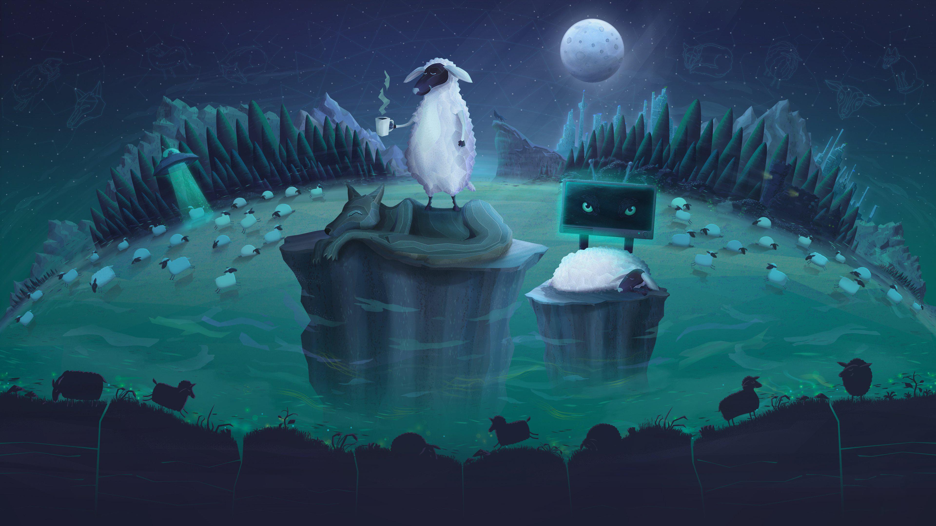 有没有可爱的小羊的壁纸?头像也行,?