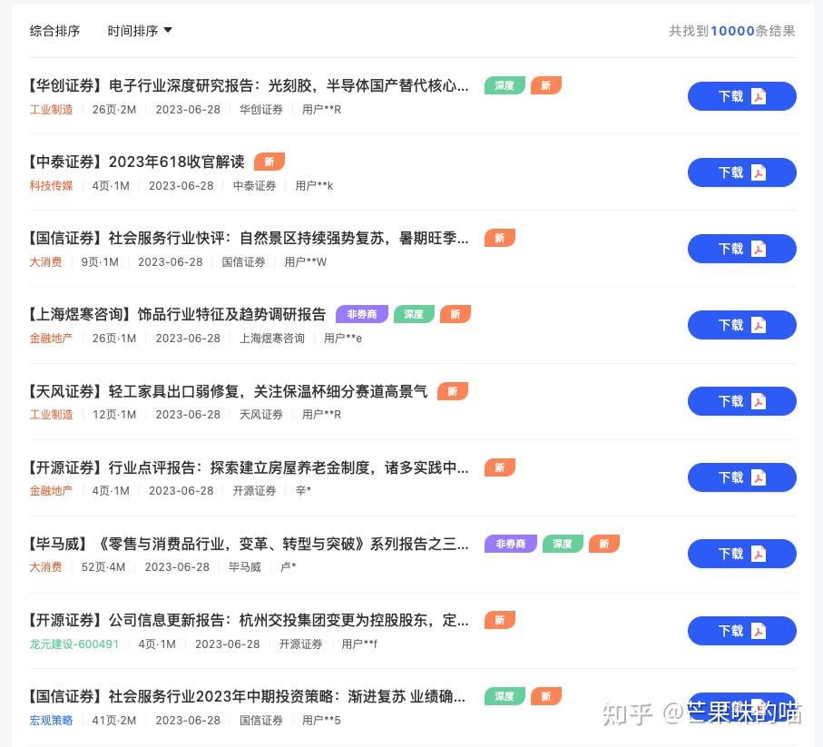 有什么网站可以看公司年报和行业数据？ - 知乎