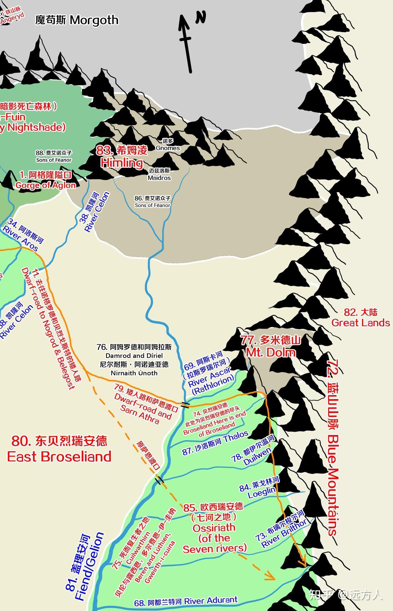 哪里有中土世界的中文版地图? 