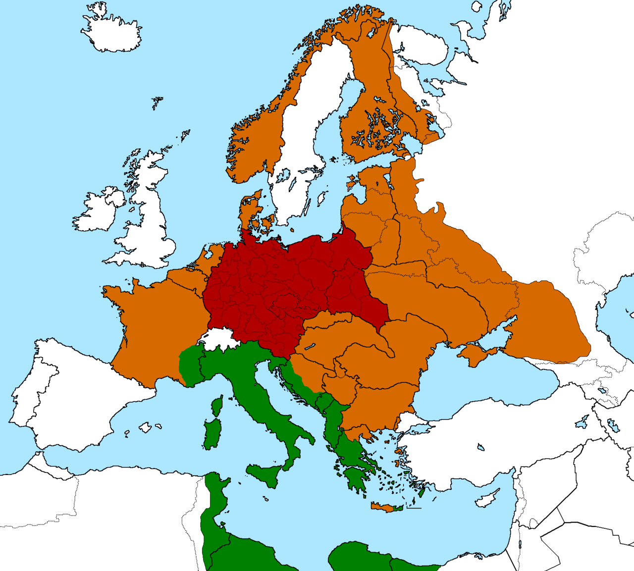 德国第三帝国1942年的行政区划到底是什么样的啊? 