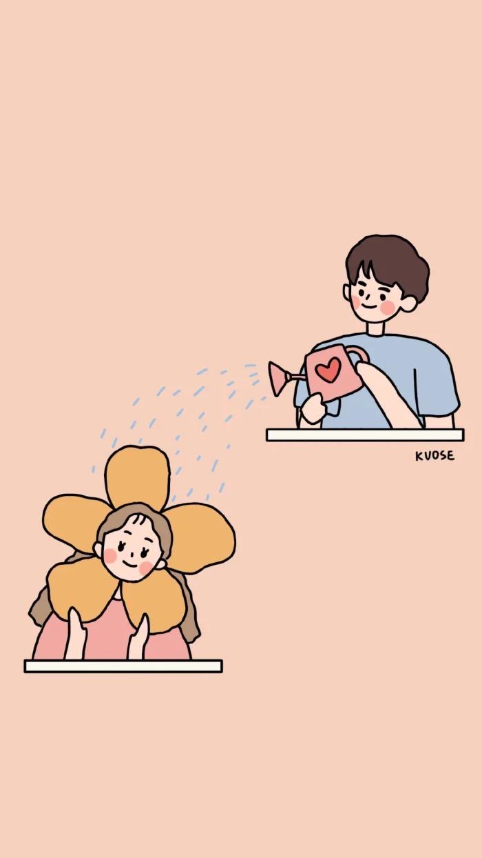 有没有有一些情侣间用的好看的微信聊天背景图? - 知乎