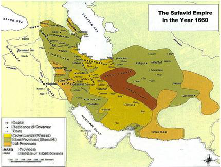 萨法维帝国地图图片