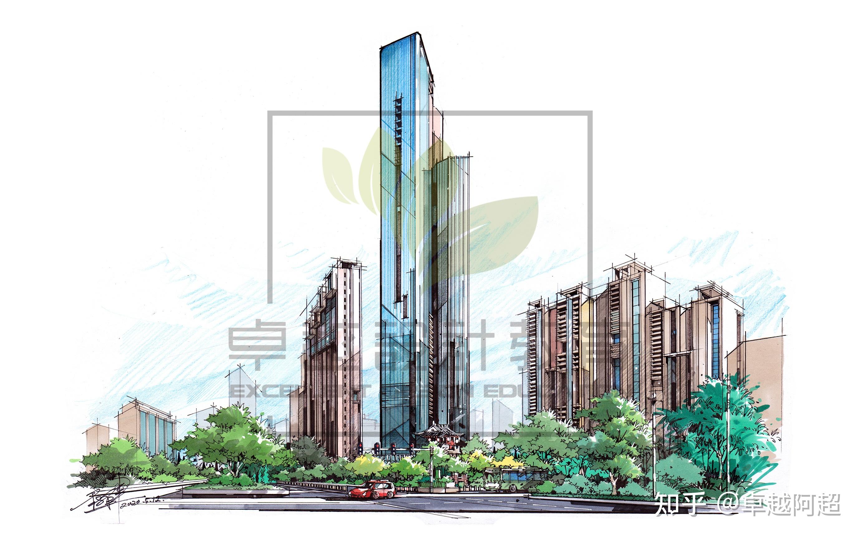 山东建筑大学手绘内容以及手绘的规格作品