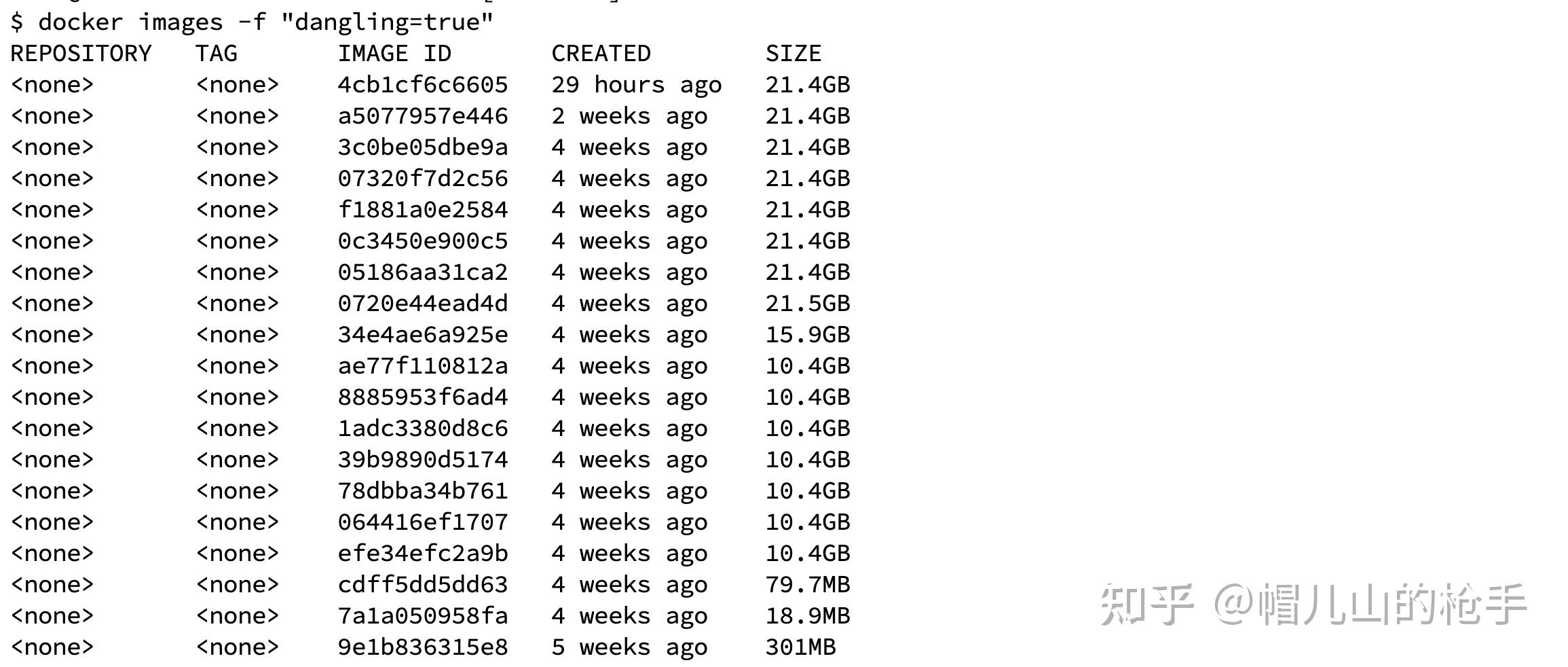docker image tag为什么出现none - 知乎