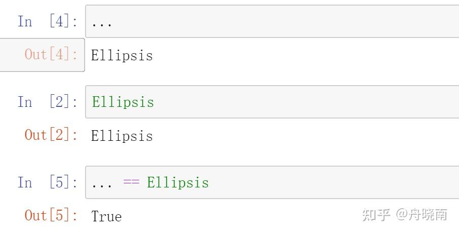 python 中一个有意思的类 Ellipsis 的属性和用法 - 知乎