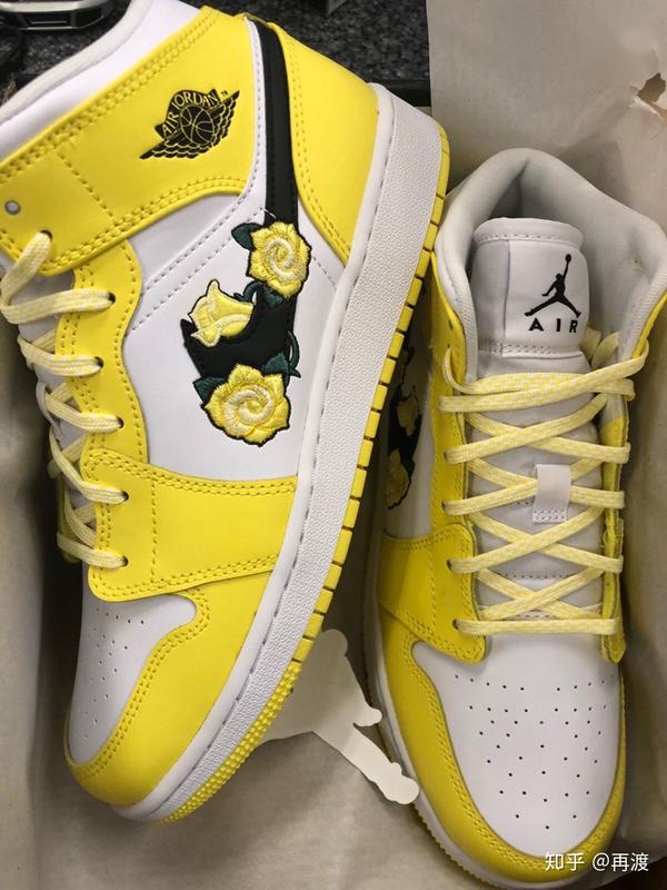 aj1 mid 黄玫瑰