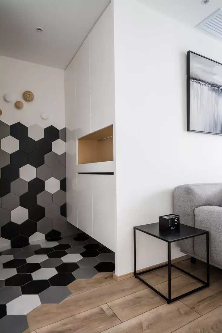 家装如何设计六角砖搭配?