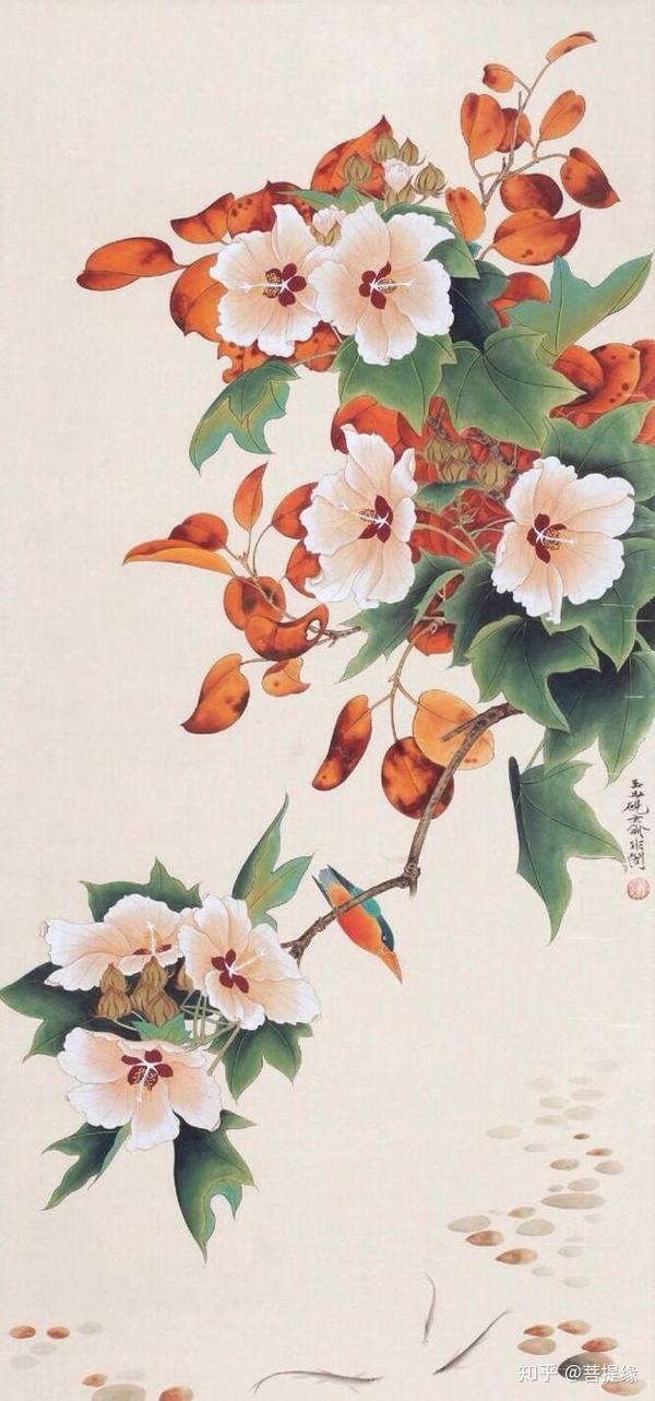 于非暗工笔花鸟画欣赏,大师级作品