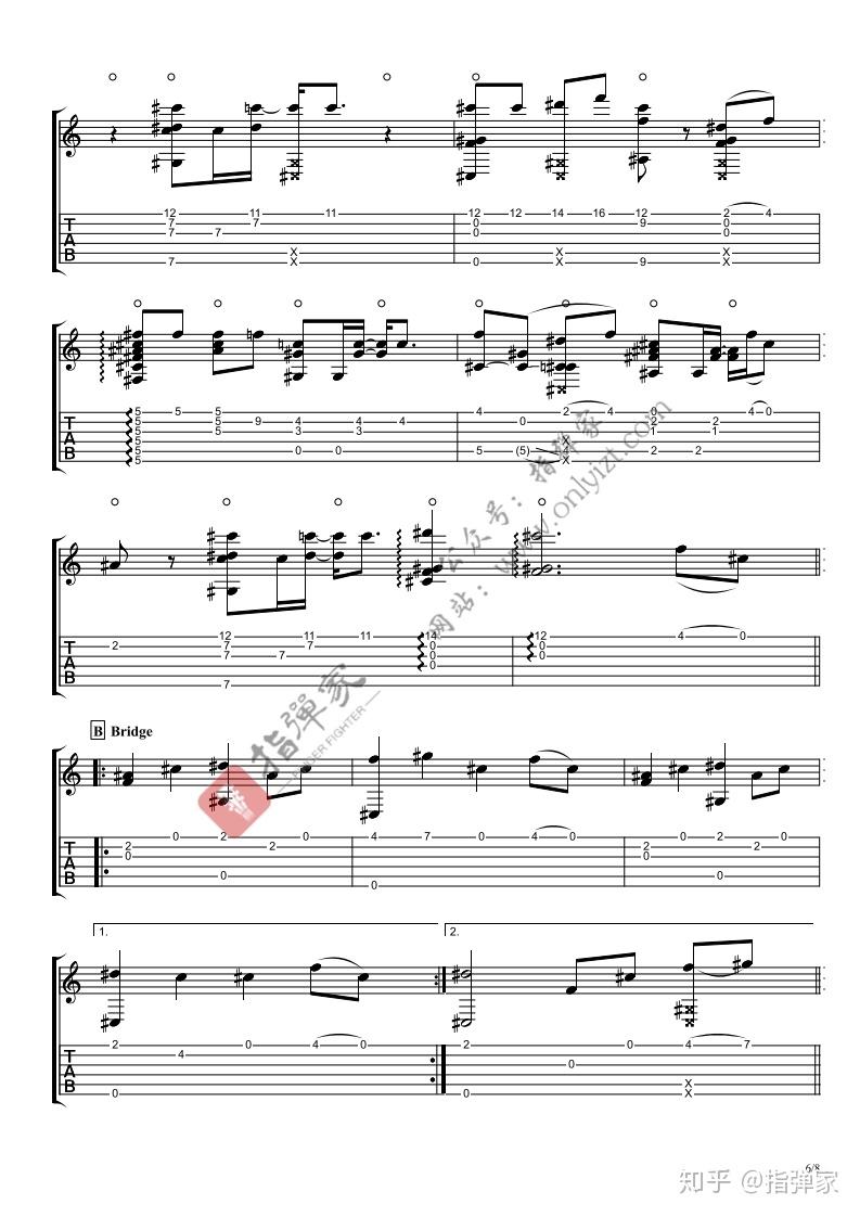 附谱allfallsdownalanwalker吉他指弹独奏