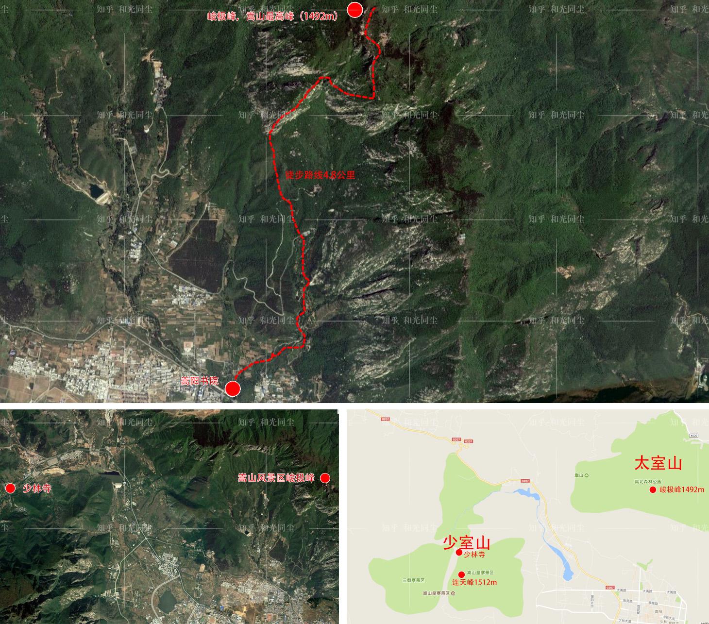 8km,登山点海拔约400米,登山垂直高度约1100m,七八人同游用了约4小时