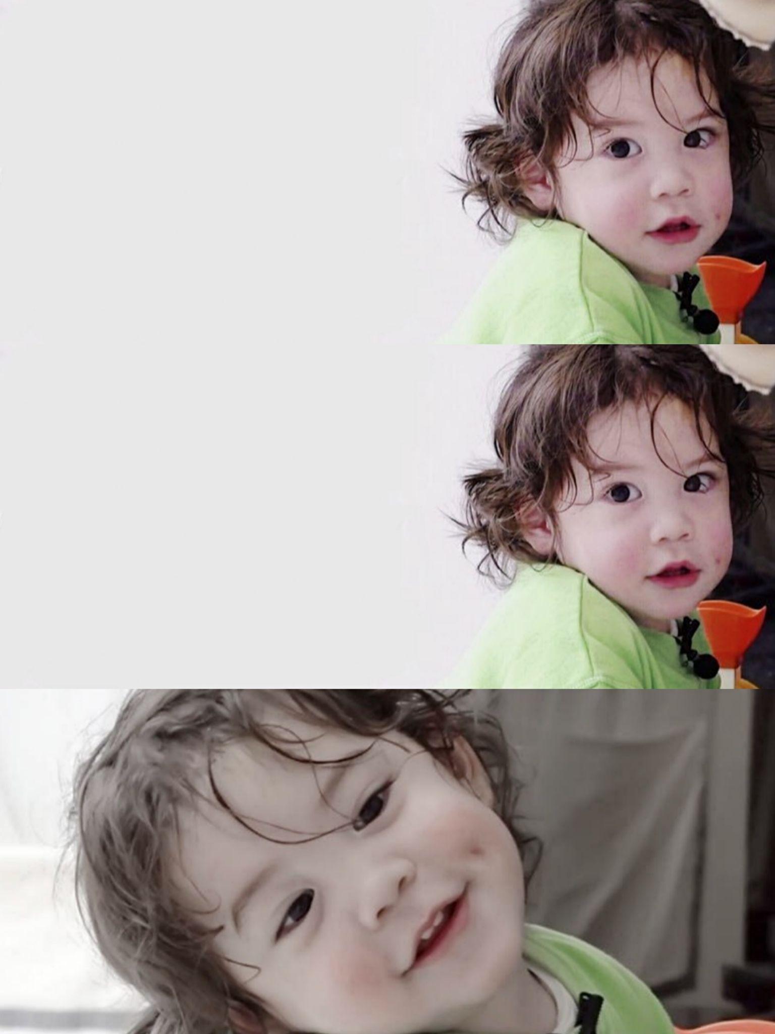 有哪些好看的多格拼接萌娃壁纸