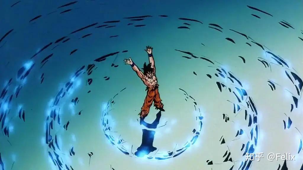 正在集结元气弹的悟空最后,悟空不负众望,集好了元气弹,消灭了超级13