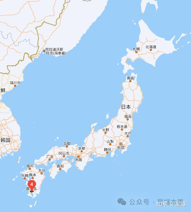 日本樱岛地图图片