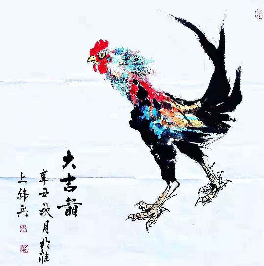 鼓舞,为了表示感谢,现场赠送数幅得意之作与张世玉先生和同行的友人