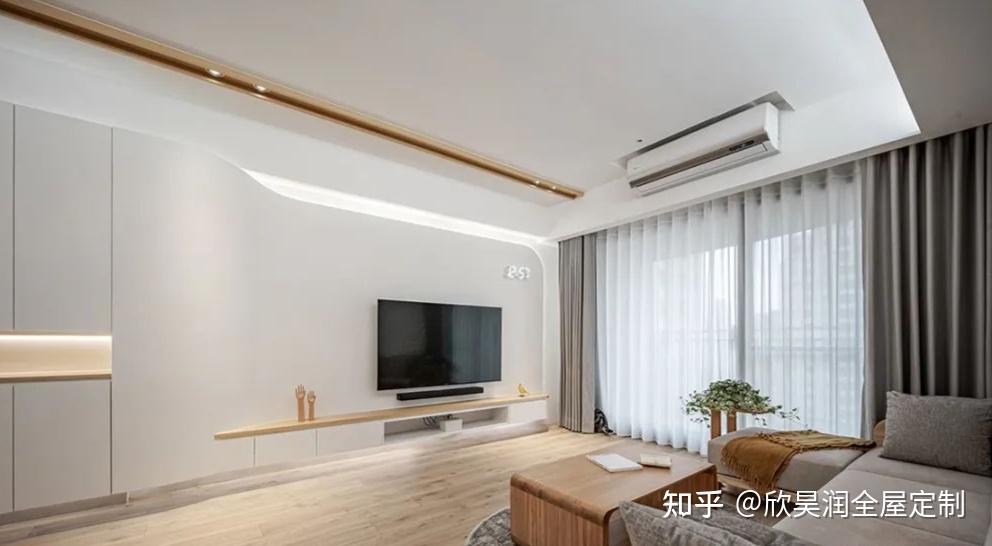 发现一个98㎡的现代原木风：简而不俗，关键是全屋柜子超耐看！ - 知乎