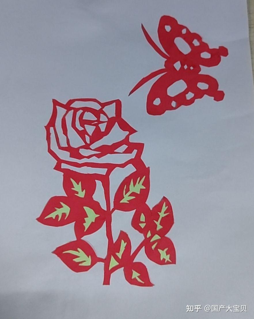 玫瑰花剪纸 - 知乎