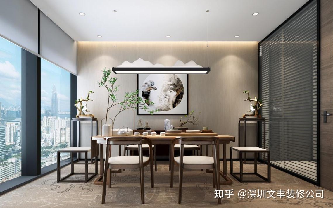 什么是新中式办公室装修?新中式风办公室设计又有什么优点? - 知乎