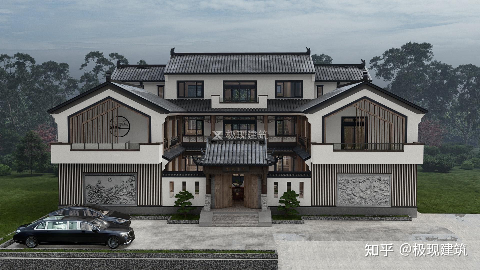 湖南湘西丨三层新中式风格三合院 - 知乎