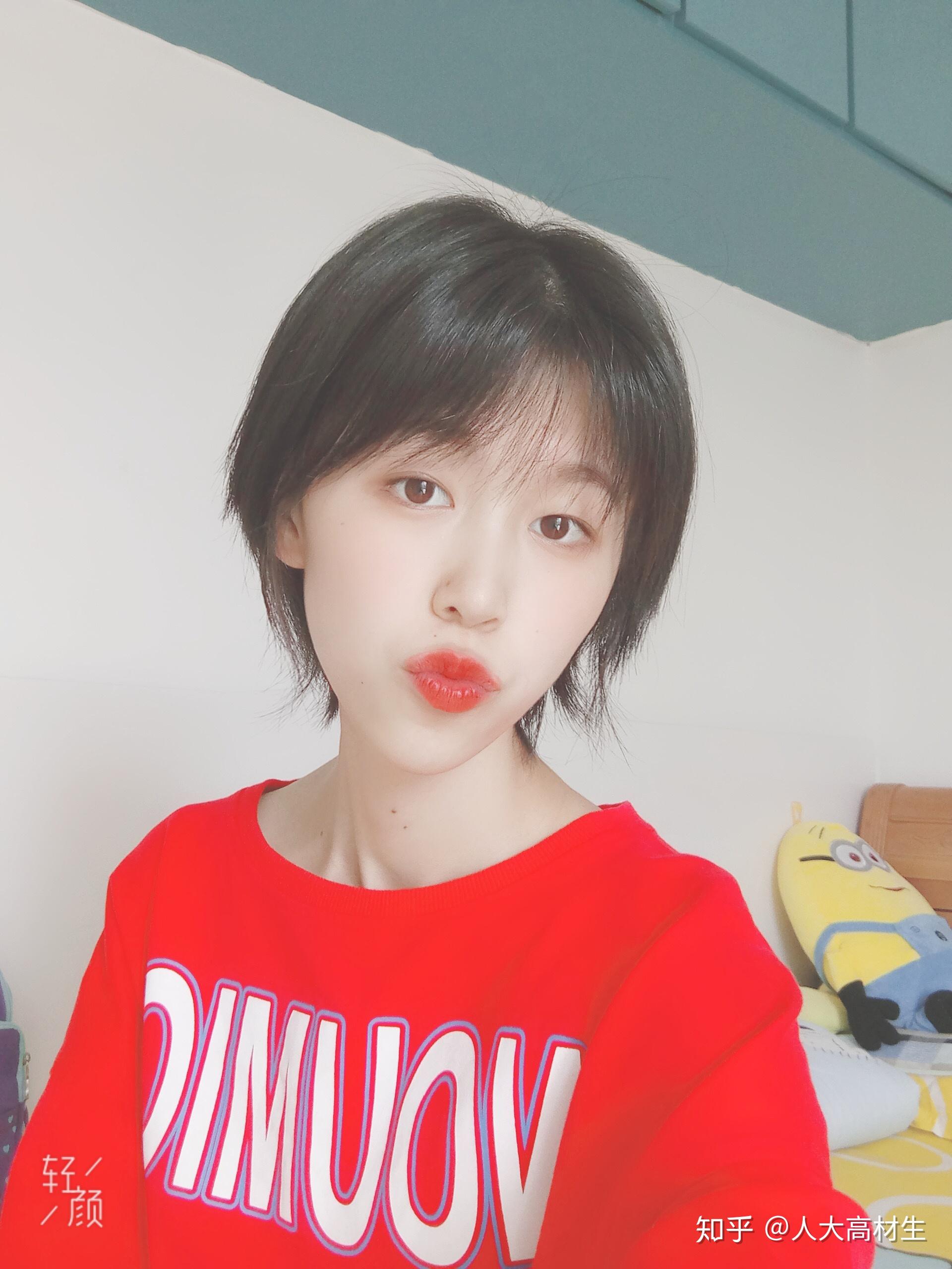 不烫不染中发短发有没有能剪出来的好看发型参考