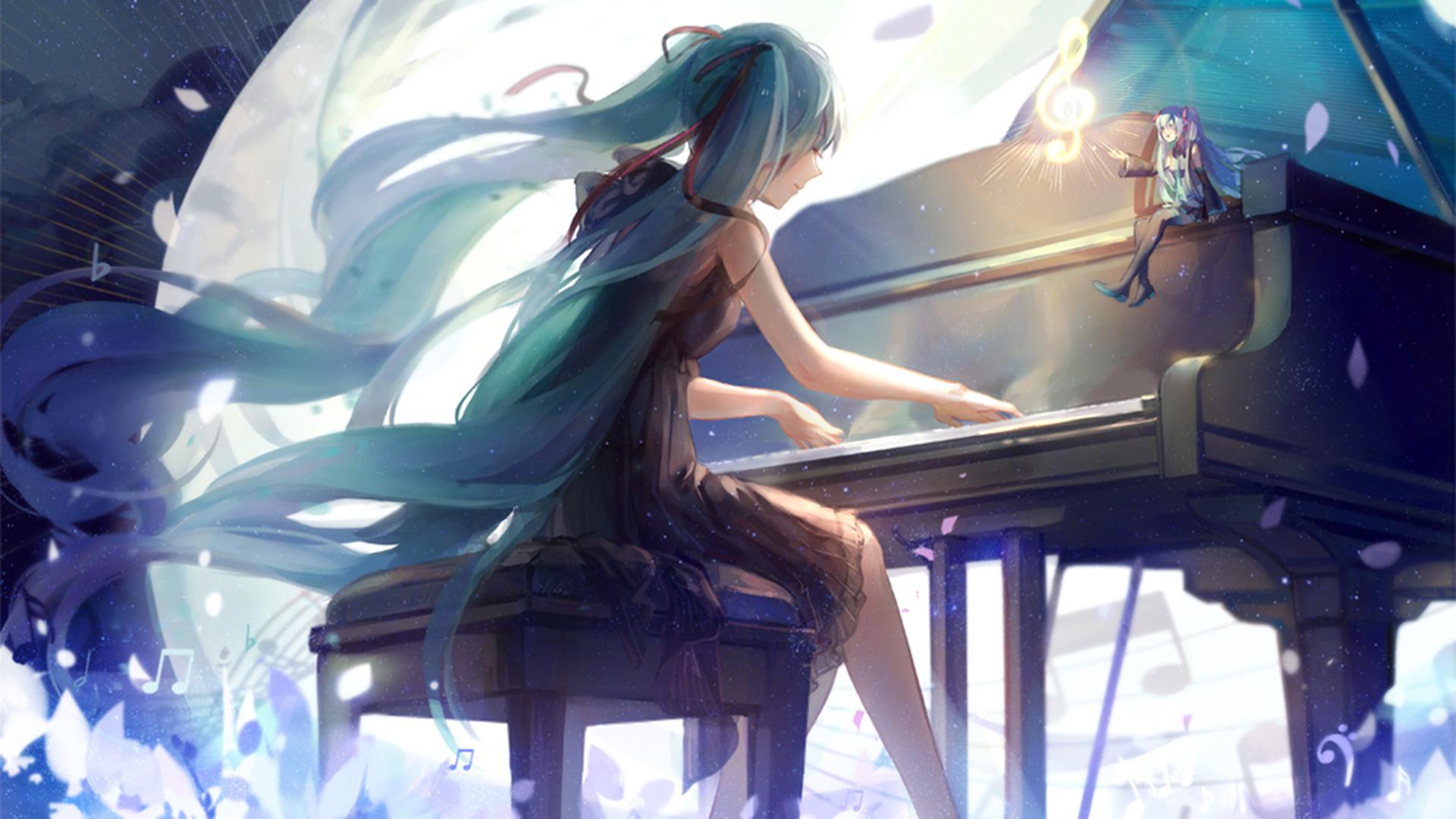【鬼刀】海底钢琴少女(美女静态壁纸) - 静态壁纸下载 - 元气壁纸