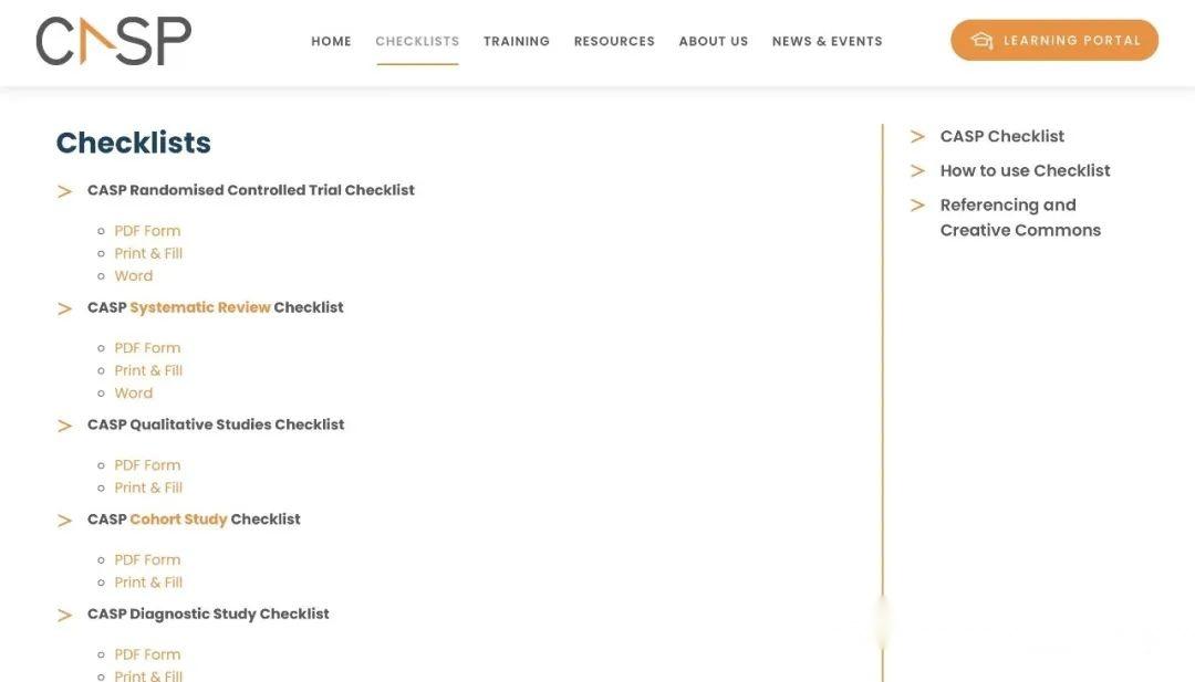 Checklist qualitative 