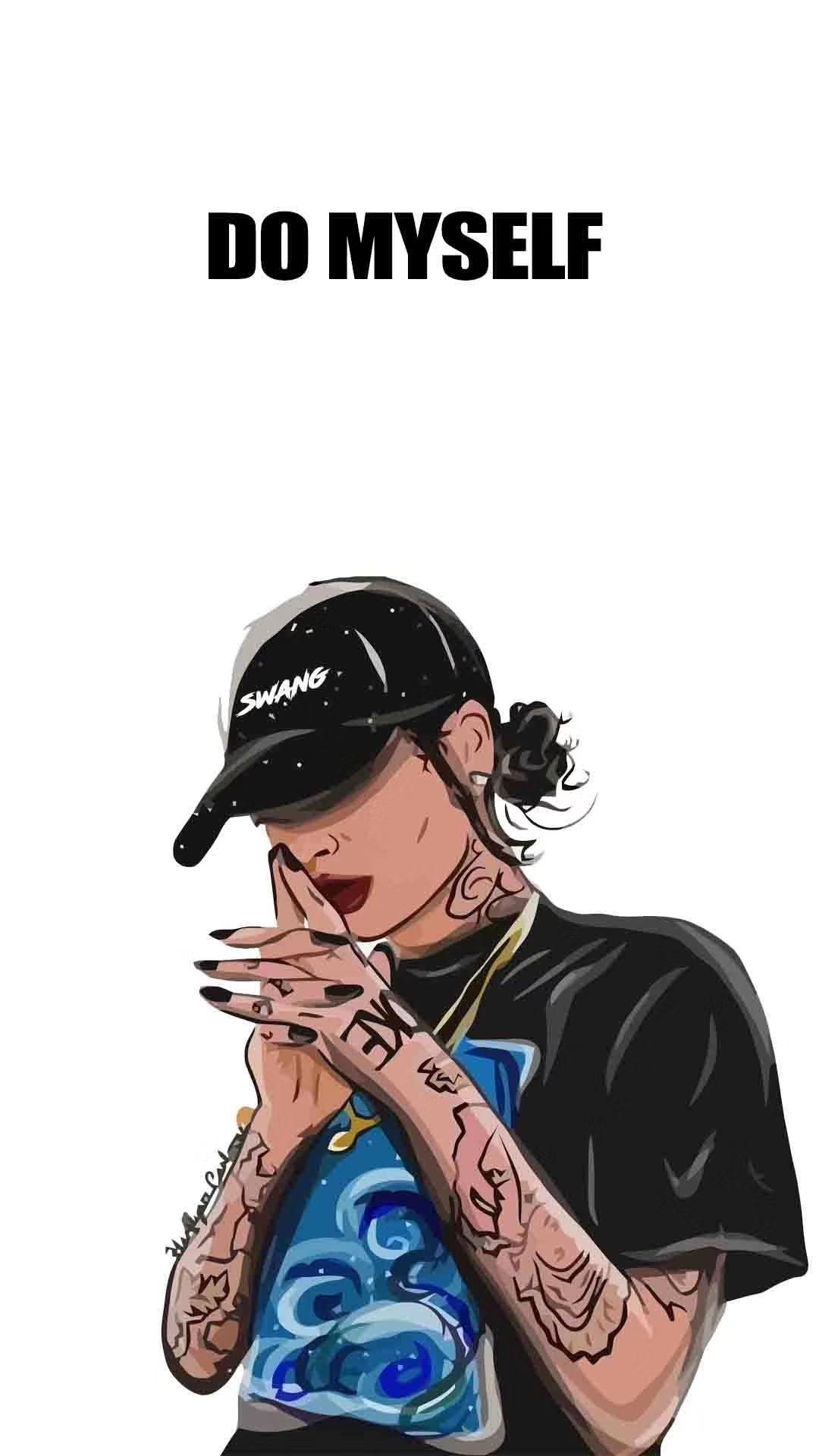 有哪些酷酷的手机壁纸 带纹身的有酒的那种也可以?