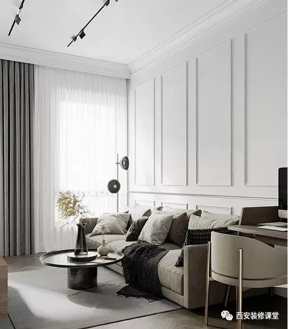 石膏线背景墙造型你们觉得怎么样?