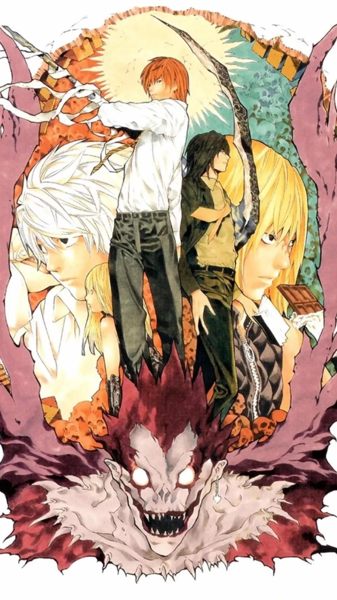 请问有没有关于动漫死亡笔记的图片推荐