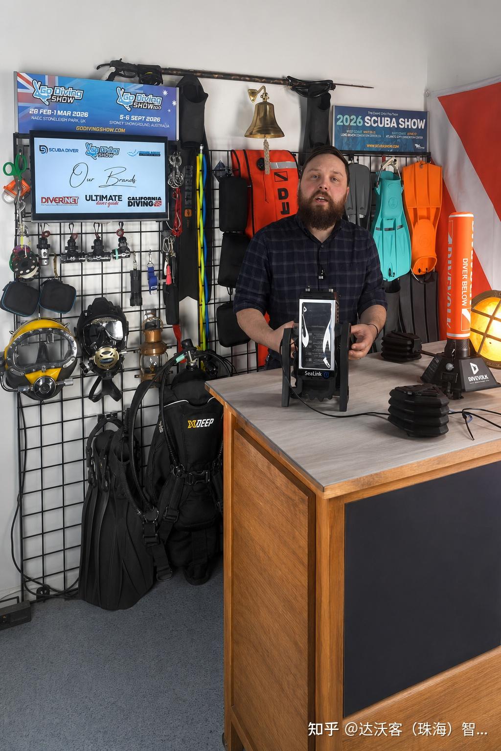 美国 Scuba Diver 杂志评测 DIVEVOLK SeaLink 手机信号传输器