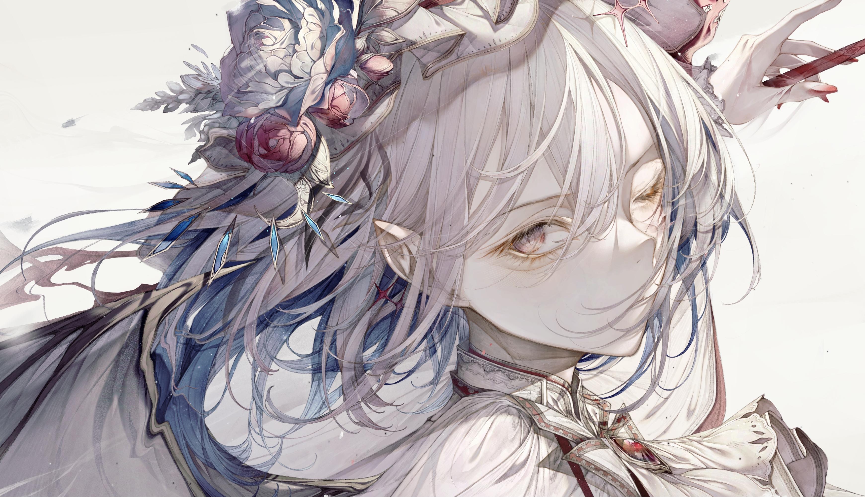 有没有好看的白色系动漫壁纸