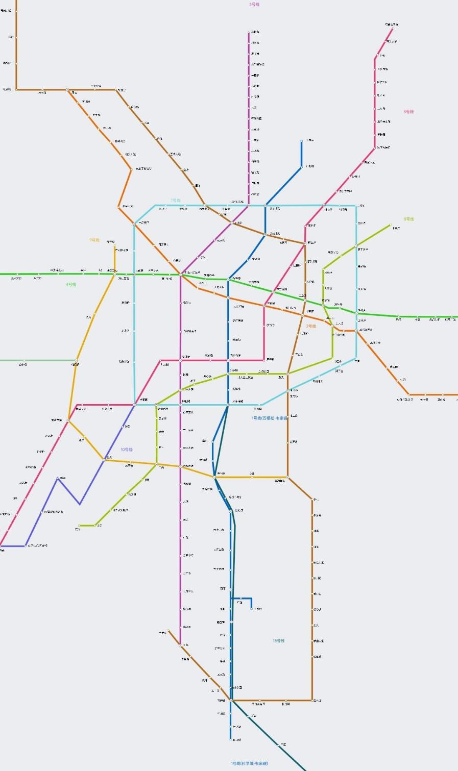 呼市地铁规划图最新图片