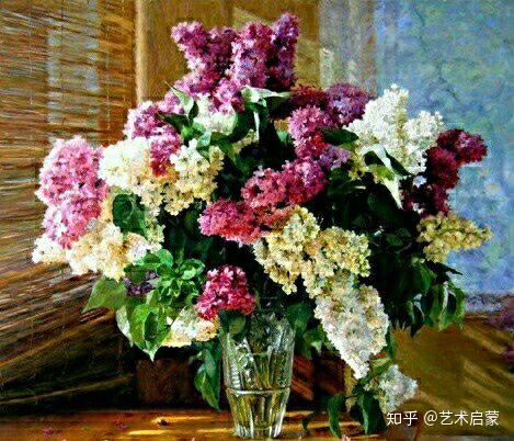 油画静物法式浪漫复古花卉