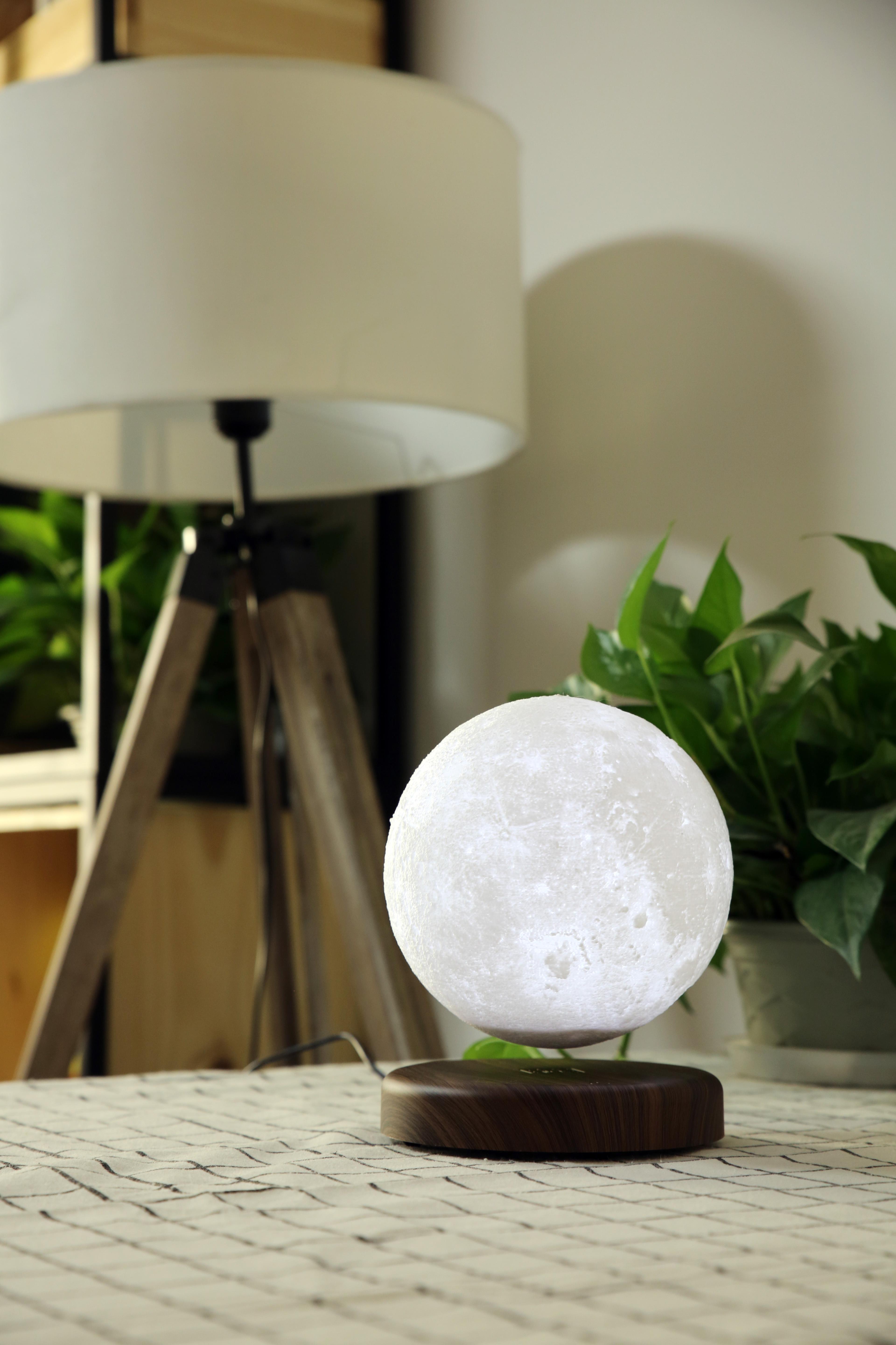 揽月levituna磁悬浮3d打印月球灯开箱体验