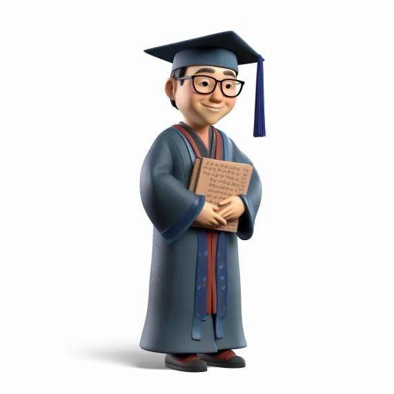 50款——3d打印毕业季 · 戴博士帽的玩偶