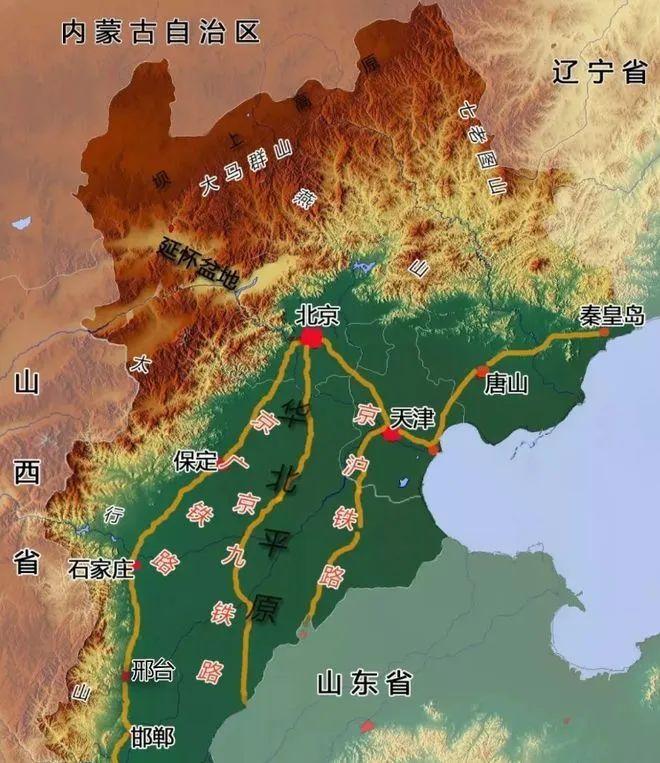 河北省张家口地理位置图片