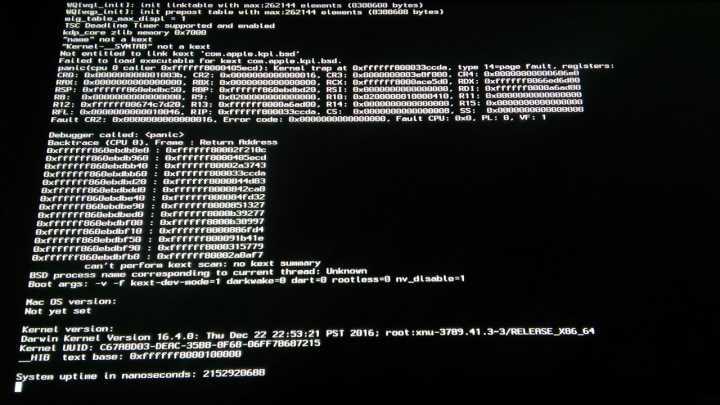 黑苹果进系统的时候提示can't perform kext sca