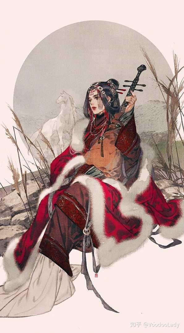 有哪些古风红衣的图片类似侠客将军戏子的