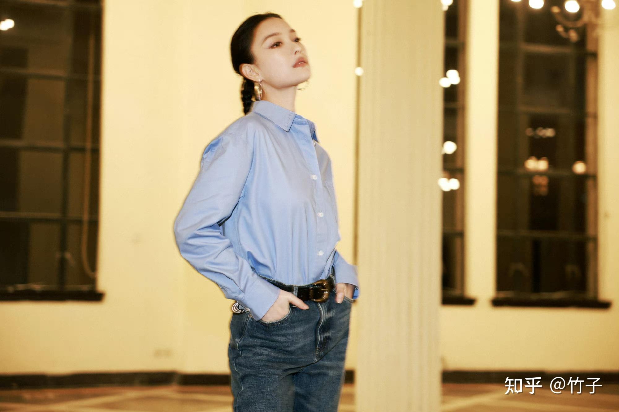 倪妮最新穿搭,基础单品也可以这么有型,又盐又甜又酷又飒好美! - 知乎