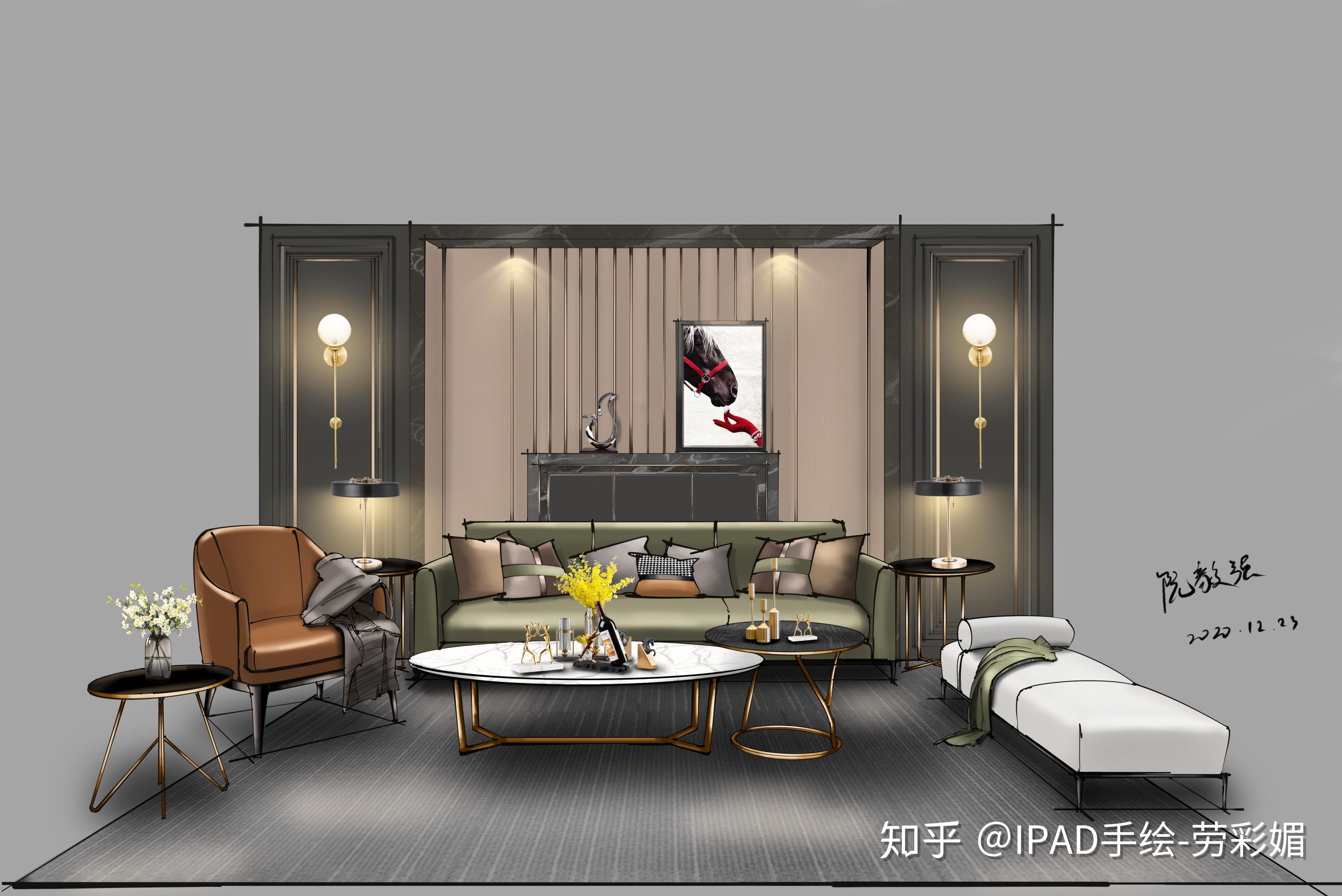 纯粹手绘室内手绘作品欣赏