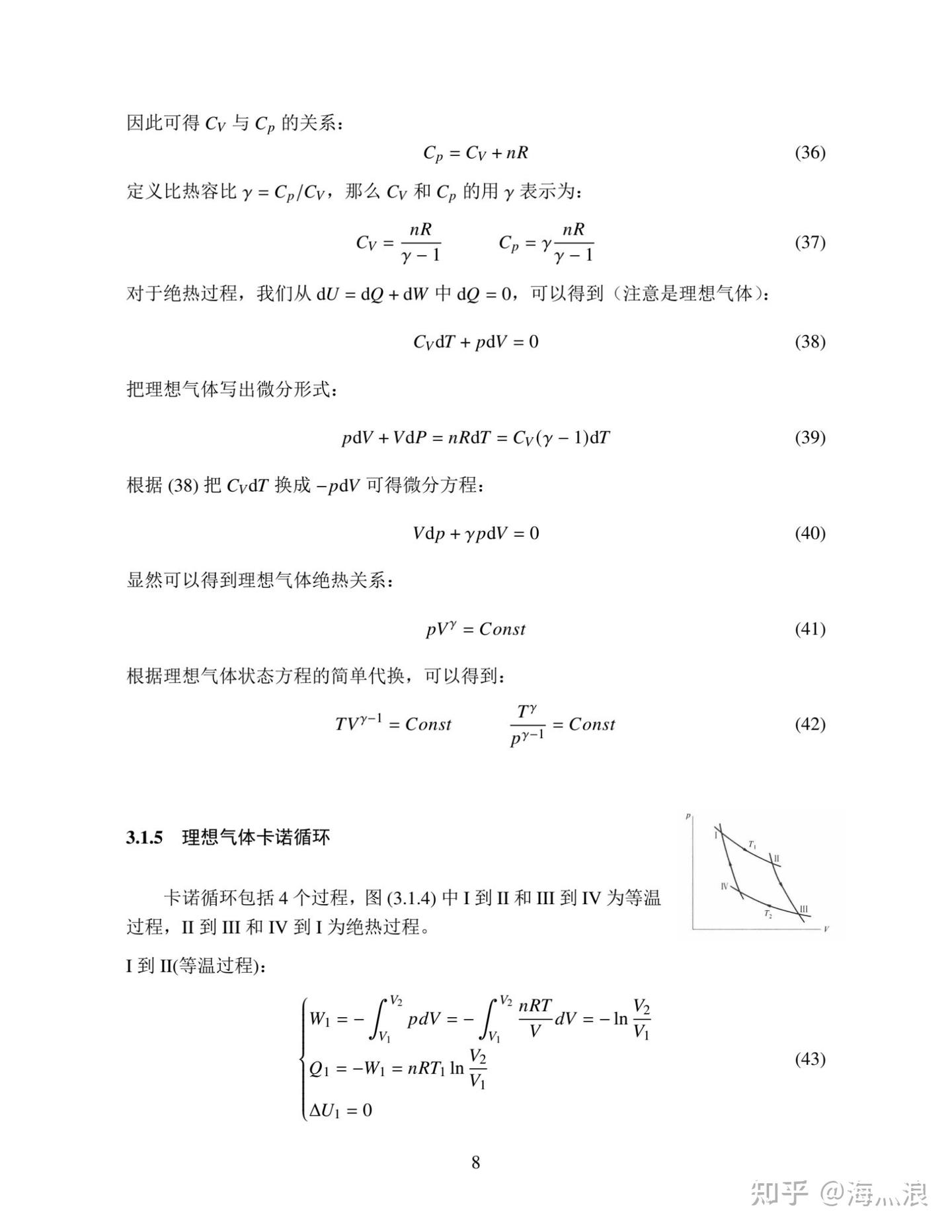 热统复习-热力学部分-基本热力学公式- 知乎