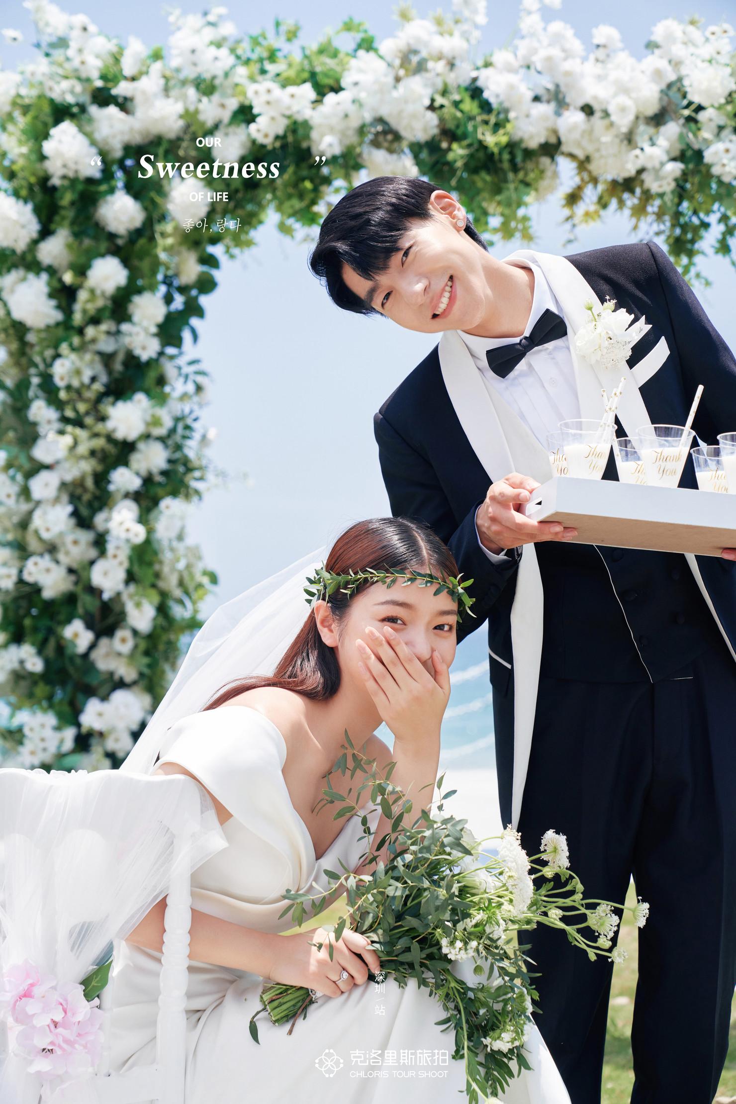 深圳情侣岛甜美系婚纱照满满的仪式感深圳婚纱摄影攻略