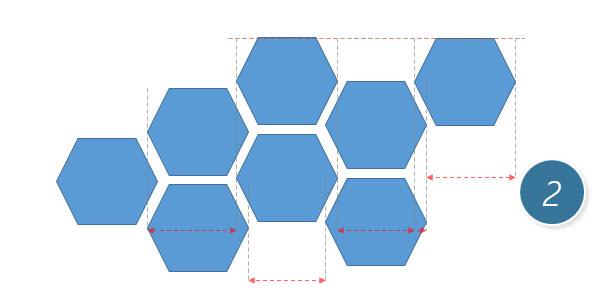 如何快速设计蜂窝表达的图形设计