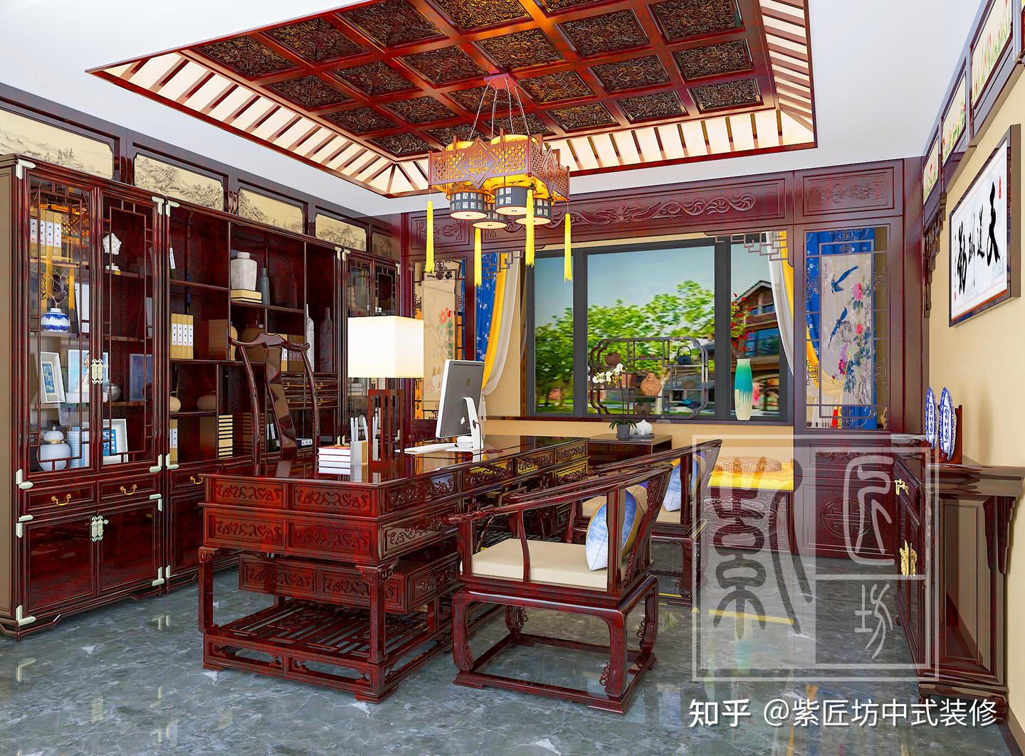 石家庄别墅装修丨鹿泉中式私宅,岁月鎏金的高级 - 知乎