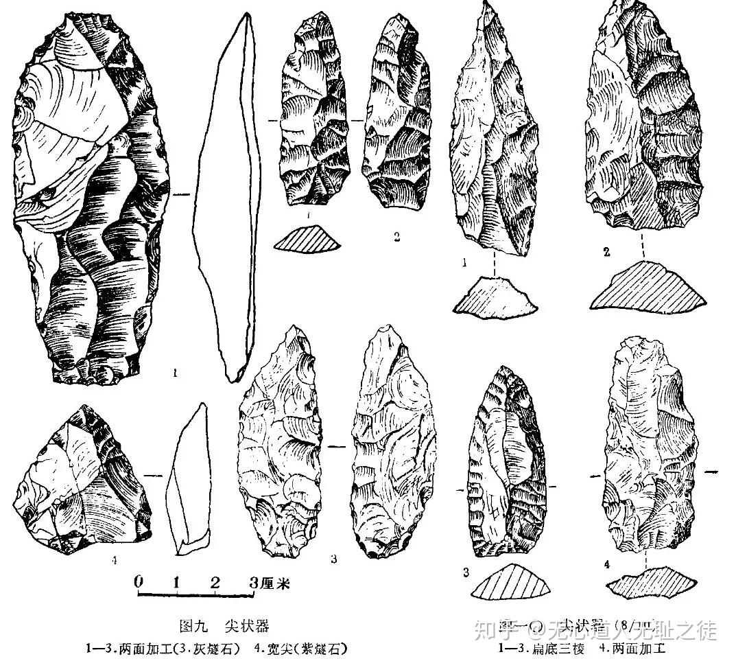 中石器细石器海拉尔新疆水洞沟许昌人头骨手斧砍砸器4